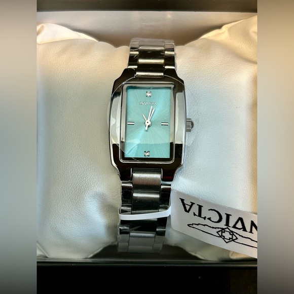 Invicta Wildflower Women’s Silver Watch with Aqua Dial - Picture 2 of 6